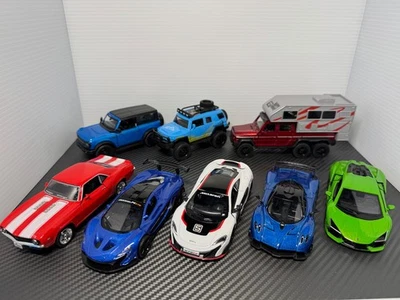 LOT of (8) 1:36 Die Cast Cars, Various Brands, Kinsmart, RMZ City - Image 1 of 4