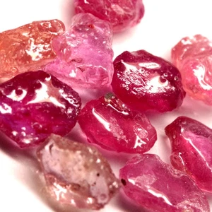 29.63Ct. Natural Gemstone Ruby Rough Pinkish Red Color Mine Mozambique Sparkling - Picture 1 of 7