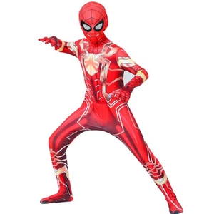 Spider-Man Costume Halloween Jumpsuit Kids & Adult Cosplay Bodysuit - Picture 1 of 8