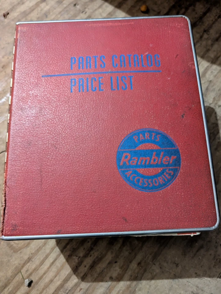 复古 1960 65 AMC RAMBLER 零件配件目录价格清单柜台大号  — 第 1/4 张图片