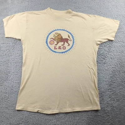 Camiseta Vintage Años 70 Zodiaco Hombres M 38-40 Jockey Ares Signo Astrológico Leo Dibujado a Mano Foto 1 de 4