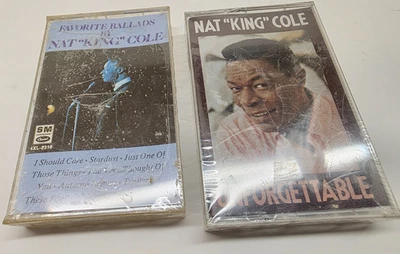 Nat King Cole Cassette Tapes Unforgettable & Favorite Ballads (New) - Image 1 of 4