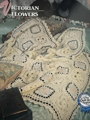 CROCHET Annie’s Afghan Quilt Club ~ “Victorian Flowers” ~ PATTERN ~ - Image 1 of 2