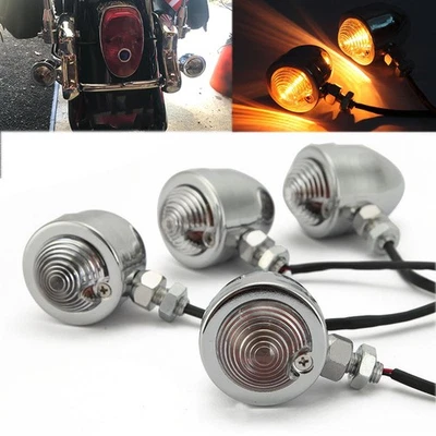 4x Motorcycle Turn Signal Light For For Kawasaki Vulcan VN 750 800 900 1500 1600 - Image 1 of 4
