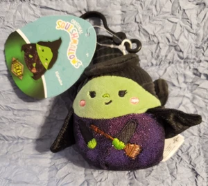 Squishmallows Wicked Elphaba 3.5" Clip On Mini Plush - Picture 1 of 4