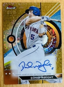 2023 Topps Finest Golden Treasure Box David Wright AUTO /10 GOLD Mini Diamonds