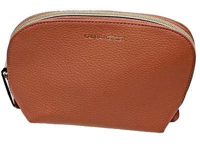 Bolso de Maquillaje Laura Mercier Rosa Silenciado Imitación Cuero 8" x 5.5" x 2.5" sin Caja Foto 1 de 3