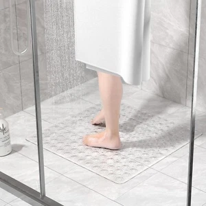 53 x 53cm XL Non-Slip Bath & Shower Mat – Anti-Mould Rubber, Strong Suction Grip - Picture 1 of 12