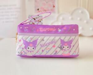 kuromi purple Makeup Pouch Beauty Case pencil bag birthdaygift zip