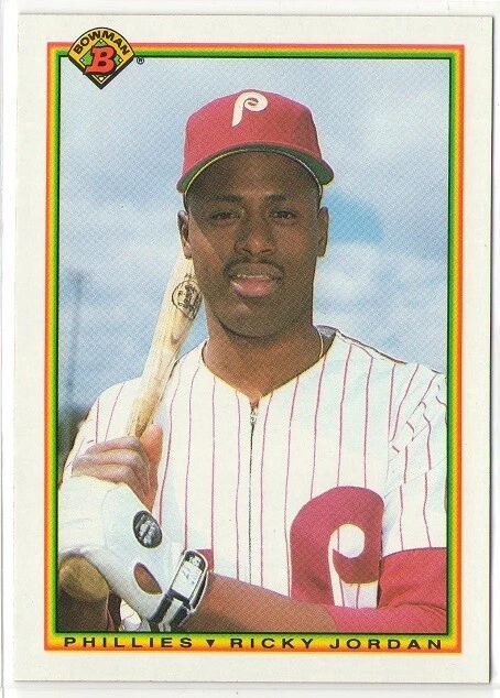 Ricky Jordan 1990 Bowman #156 Philadelphia Phillies - Image 1 of 1