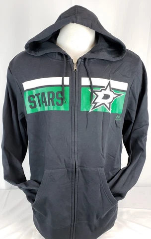 Brand New Majestic Fan Fashion NHL Dallas Stars Men's Full Zip Sweatshirt Cover