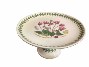 Portmeirion Cyclamen Butterfly Botanic Garden Mini 6” Cake Plate EUC Retired 96 - Picture 1 of 6