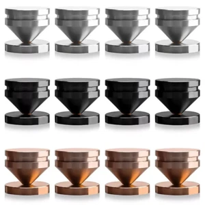 4PCS Aluminum Alloy Hi-end Audio Amp Speaker Spike Cone Pads Isolation Base Feet - Picture 1 of 26