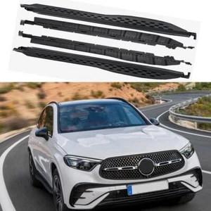 All Black Running Board Fits For Mercedes Benz GLC X254 2023-2025 Side Step 2pcs - Picture 1 of 11