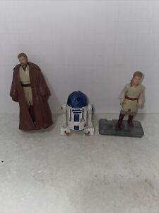 Star Wars Action Figure Lot Figure Trios Clone Wars Figure Lot R2 Ep3 Obi Wan