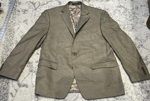 Lauren Ralph Lauren Blazer Mens 42 R Sports Coat Jacket Brown Blue Check Dress - Picture 1 of 7
