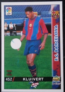MC 98/99 KLUIVERT #452 ( ROOKIE ) FC BARCELONA PANINI  - Picture 1 of 2