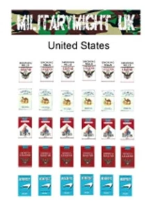 PAQUETES DE CIGARRILLOS AMERICANOS MODERNOS DIORAMA 120mm ESCALA 1/16 - 1/18 CASA DE MUÑECAS - Imagen 1 de 1