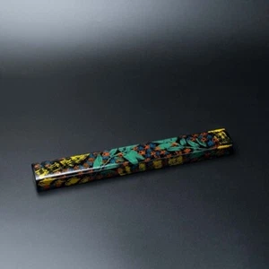 Ryukyu Lacquer Paperweight Bunchin Handmade Japan Shodo Calligraphy Gift Night - Picture 1 of 7