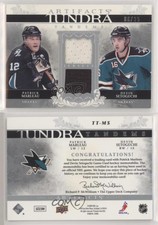2009 Artifacts Tundra Tandems Silver /25 Patrick Marleau Devin Setoguchi #TT-MS