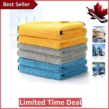 Absorbent Microfiber Cleaning Cloths - 6 Pack for Car & Domestic Cleaning