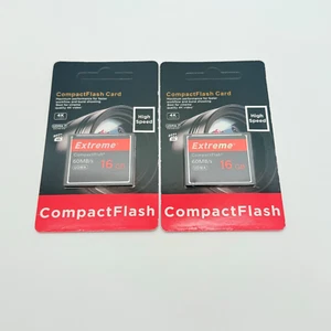 Extreme Compact Flash Card - 16 GB - New - Lot of 2 UNBRANDED - Picture 1 of 6