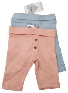 MARKS & SPENCER Bebé Lindo Leggings Elásticos Niñas Unisex Paquete Hasta 1 Mes - Imagen 1 de 8