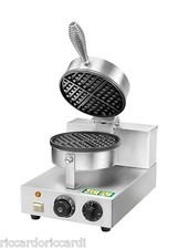 Macchina per waffle con piastra teflonata Ø mm 185 machine wafflemaschine