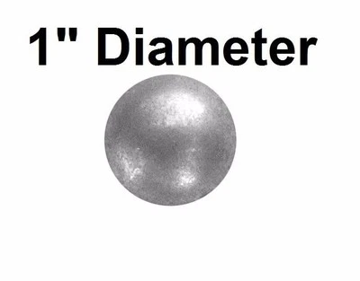 BLUE CASPIAN INC 1"DIA x 5/8"L Zinc Matte Pewter Nails Decorative Upholstery Tacks 25- 50-100-250