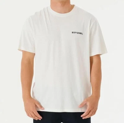 Camiseta RIP CURL para hombre S/S SWC TWINNY - hueso - grande - nueva con etiquetas Foto 1 de 2