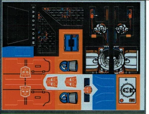 ETIQUETAS/PEGATINAS DE REPRODUCCIÓN TRANSFORMERS GENERACIÓN 1, G1 AUTOBOT SANDSTORM - Imagen 1 de 1
