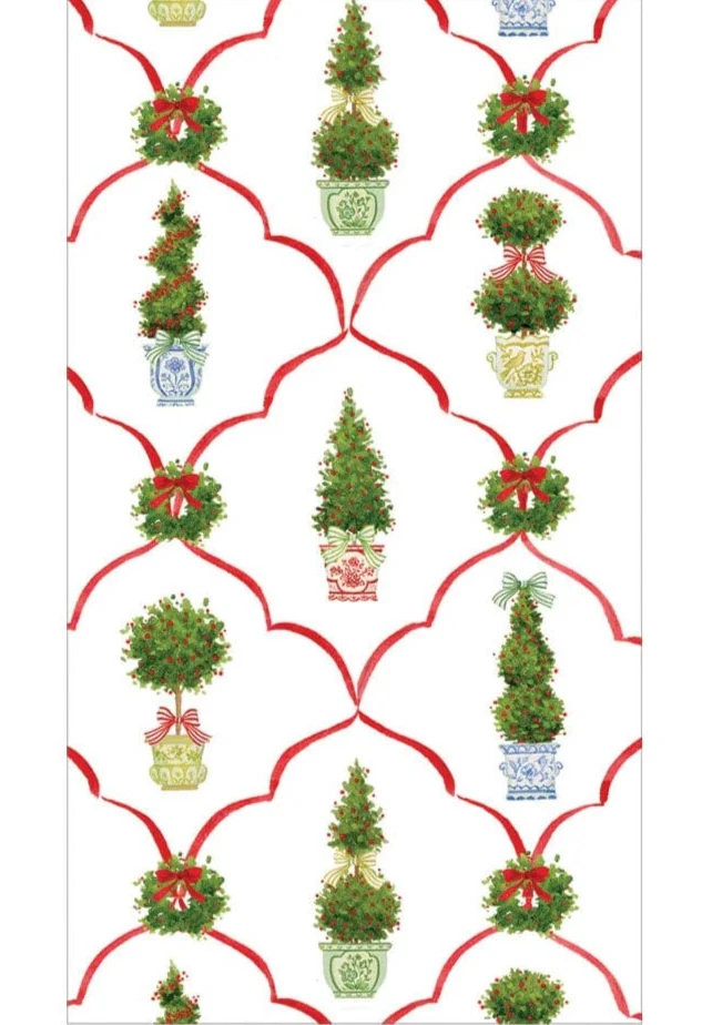 Caspari - Servilletas de papel para invitados Petit Jardín De Noel Foto 1 de 1