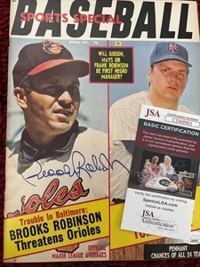 Brooks Robinson HOF signiert 1971 Baseball Magazin JSA COA - Bild 1 von 12