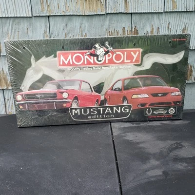 Vintage Monopoly Ford Mustang   Collectors Edition Parker Brothers SEALED 1999 - Image 1 of 4