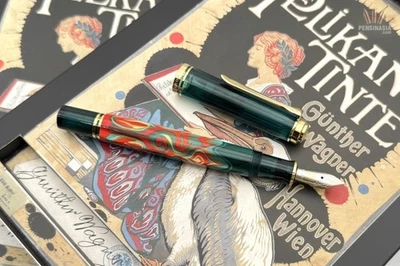 CANETA TINTEIRO PELIKAN EDIÇÃO ESPECIAL SOUVERÄN M600 COLEÇÃO DE ARTE RUDI ROTHER!! - Imagem 1 de 4