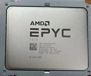 AMD EPYC 7513 CPU Processor 32core 64 thread 2.6GHz up to 3.65GHZ 200W(Unlocked) - Afbeelding 1 van 2