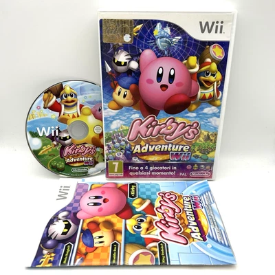 Kirby Adventure Wii COMPLETO Italiano PAL ITA - Disco Come Nuovo - Originale - Immagine 1 di 4