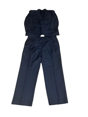 Jos. A. Bank 46R 40W Mens Wool Pinstripe Two-Button Suit - Image 1 of 4