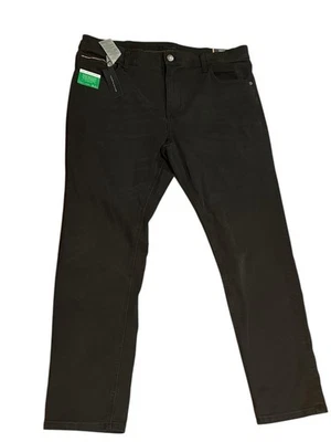 NOVA Calça Jeans Masculina Tommy Hilfiger Preta 38x30 Fina $79.5 Elástica 38" X 30" - Imagem 1 de 4