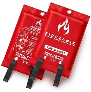 Emergency Fire Blanket for Home and Kitchen, 2-Pack 40"x40" Flame 2 Pack - Picture 1 of 7
