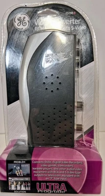 GE Video Converter RF Modulator w/S-Video #AV23298 New Factory Sealed - Image 1 of 4