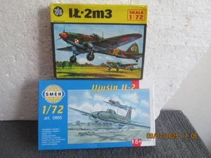 1/72 SMER LLJUSIN IL-2 + MIKRO IL-2M3 MODEL KITS see des. - Picture 1 of 2