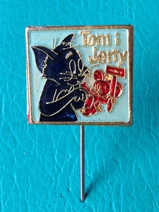 TOM & JERRY - cartoon comic -Tom in black color - pin badge edited in Yugoslavia - Picture 1 of 3