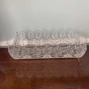 Maquis by Waterford Lead Crystal 12" Dewitt Bread Tray with Handles New 40028140 - Picture 1 of 21