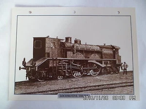 CARTE FICHE TRAIN LOCOMOTIVE TUILE - Picture 1 of 1