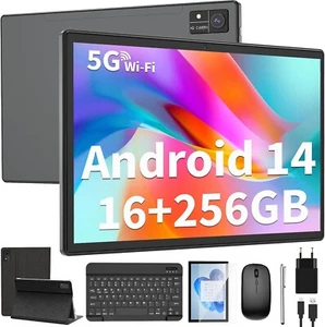 Tablet Android 14 10 pulgadas 2 en 1 FHD 16GB + 256GB 1TB Octa Core 5G WiFi C1062 - Imagen 1 de 7