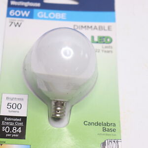 Westinghouse Dimmable LED Globe Bulb E12 2700K 7W 45131