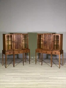 A Pair Of Walnut Cabinets By Arthur Reynolds Of Ludlow - Picture 1 of 12