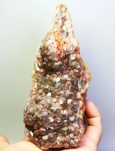 1,84 Pfund natürlicher roter Calcit Phantom Stein Quarz Kristall Cluster Mineral Probe - Bild 1 von 15