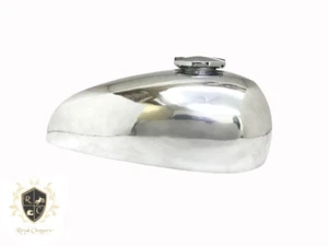 APTO PARA TANQUE DE GASOLINA DE ALEACIÓN DE ALUMINIO PULIDO NORTON COMMANDO HI-RIDER + TAPA - Imagen 1 de 5